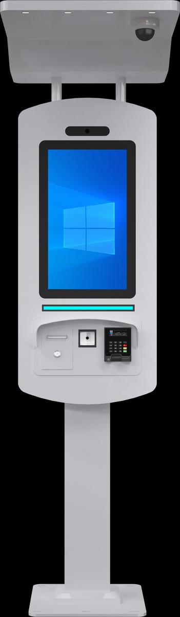 21.5" Outdoor Self Order Kiosk 2023 in White 7