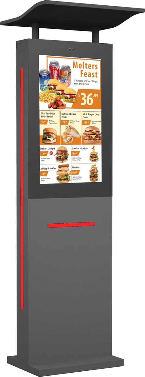32" Outdoor Drive Thru Digital Menu Board D1 Series Single Screen mockup5