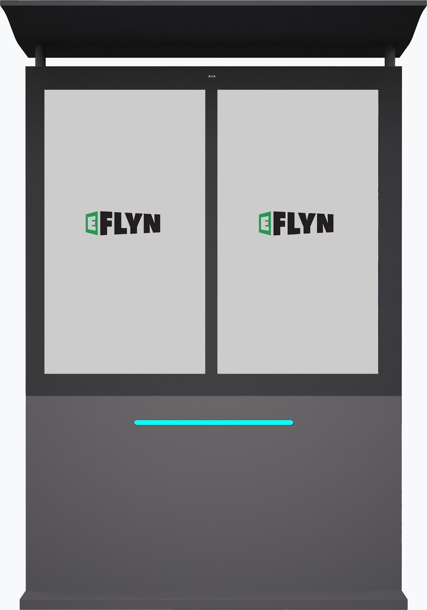 49" Outdoor Drive Thru Digital Menu Board D2 Series Dual Screens Mockup 5