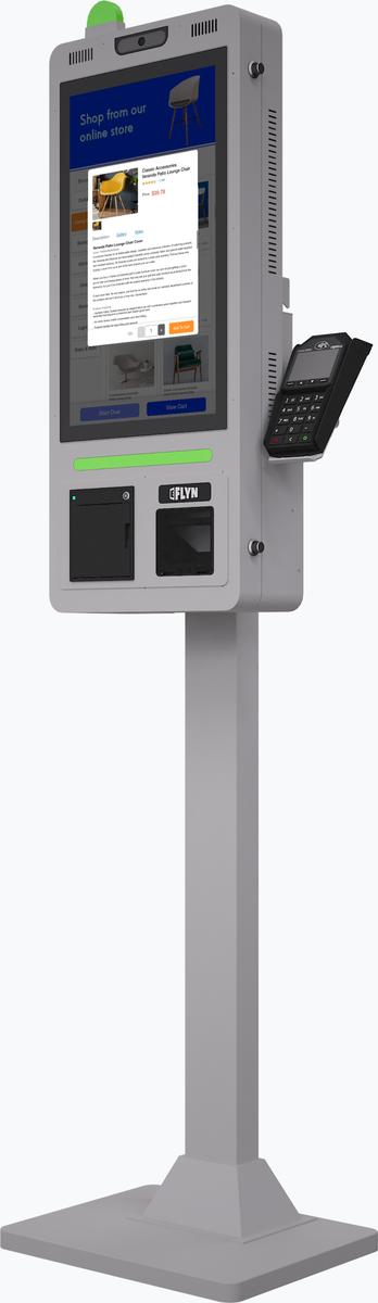 21.5″ Flex QSR DONATION SHOPIFY FUNDRAISING with alert – floor standing 5