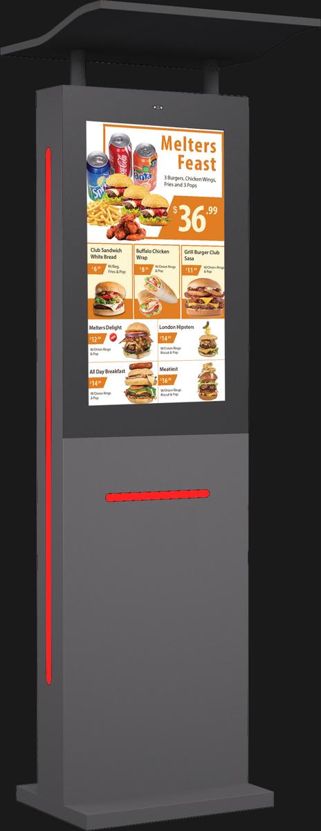 32" Outdoor Drive Thru Digital Menu Board D1 Series Single Screen mockup5