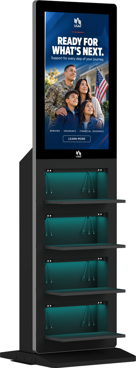 32inches Cellphone opening Charging Kiosk 1