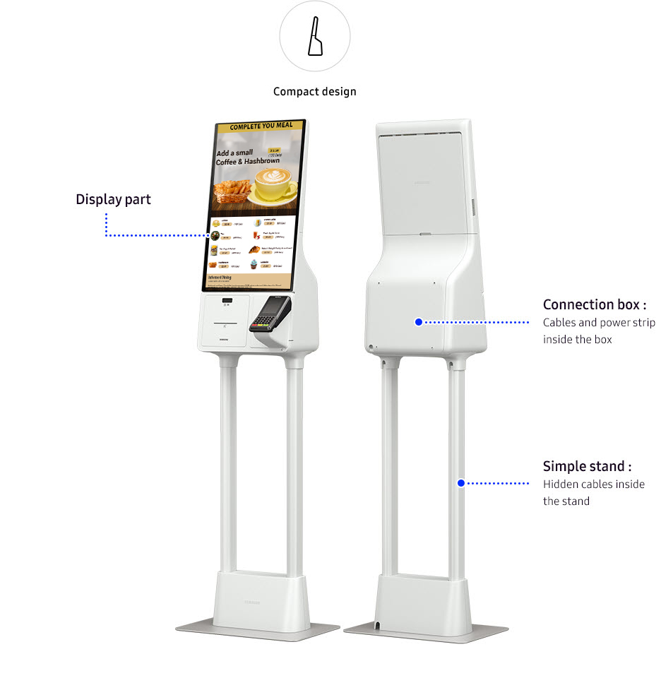 Samsung Kiosk Model KM24A Powered By Eflyn Self Order Solution for QSR ...