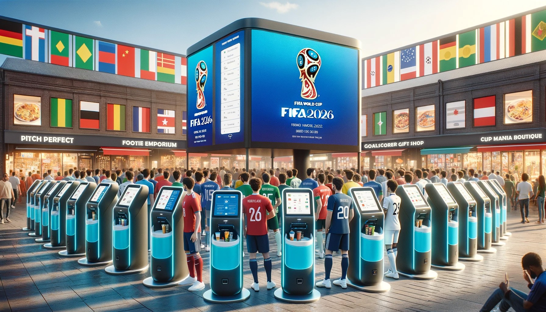 Faites le plein d'émotions avec les bornes de commande et préparez votre entreprise de vente au détail pour la Coupe du monde FIFA 2026