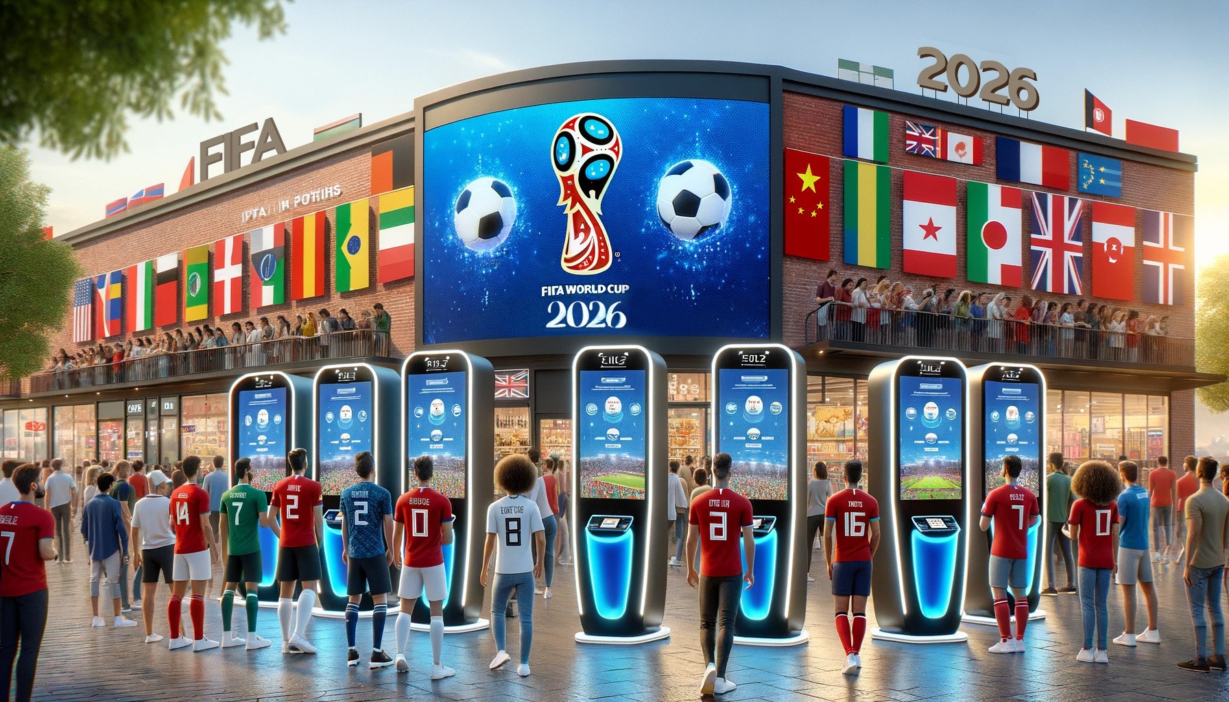 Faites le plein d'émotions avec les bornes de commande et préparez votre entreprise de vente au détail pour la Coupe du monde FIFA 2026