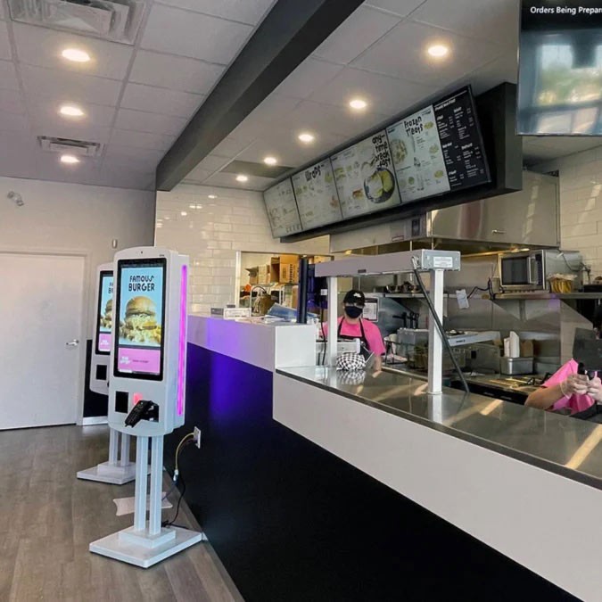 Odd Burger, one of the world’s first vegan fast-food chain restaurants operates as smart kit...