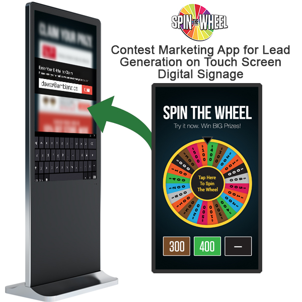SpinToWin© Contest Marketing & Lead Generating App for Touch